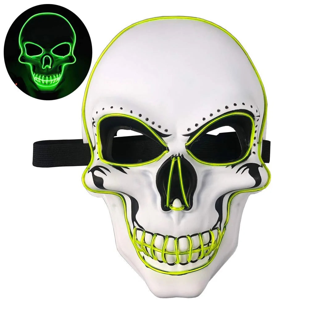 Lichtgevend Halloween Schedelmasker