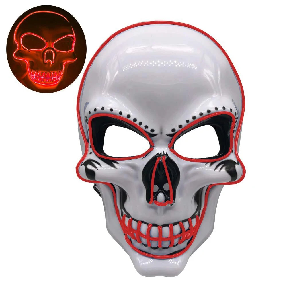 Lichtgevend Halloween Schedelmasker